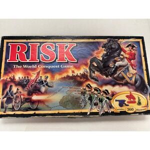 Vintage 1993 Risk Board Game Parker Brothers World Conquest 360 Miniatures 00044